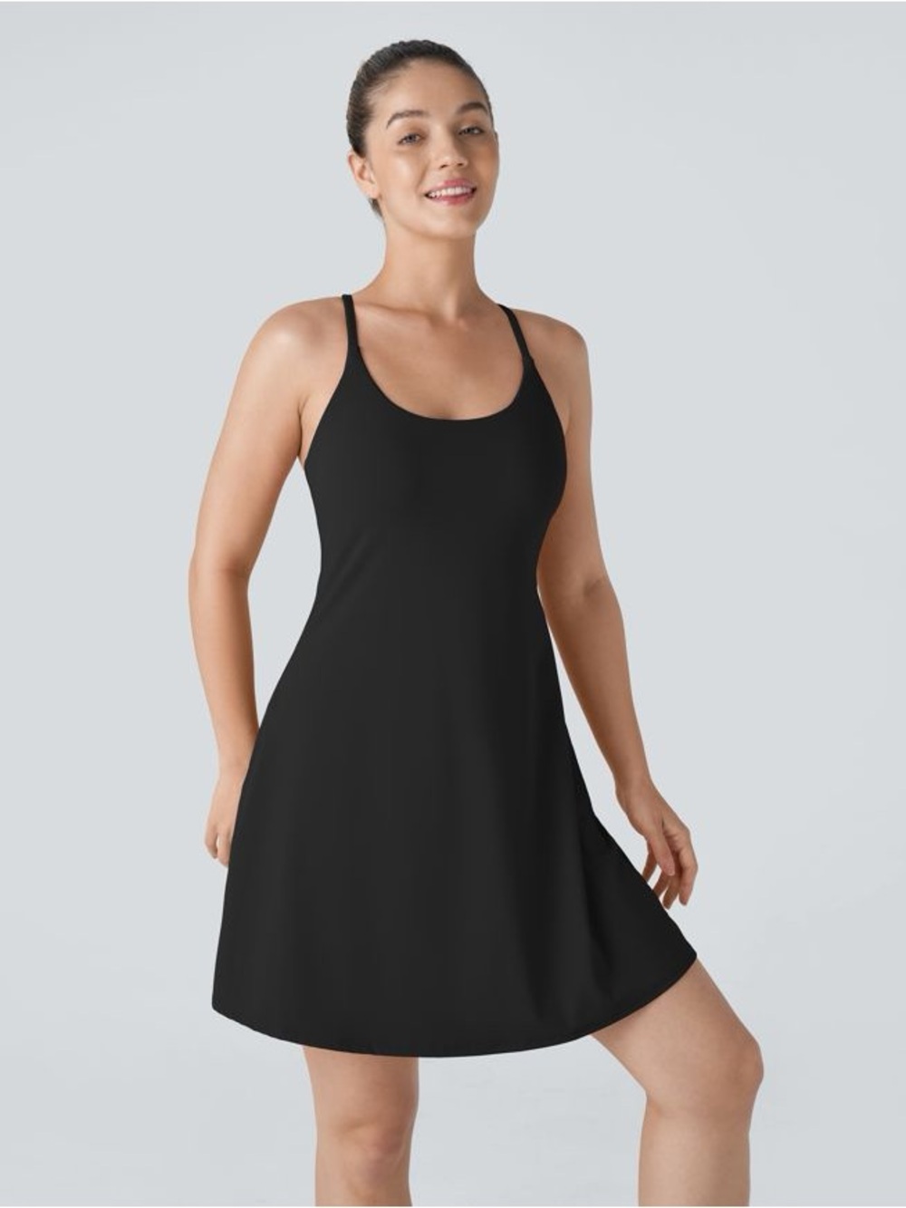 Halara SoftlyZero™ Plush Backless Active Dress NWOT